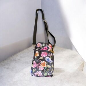 Floral Black Crossbody